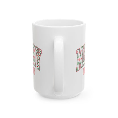 Merry Bookmas Ceramic Mug