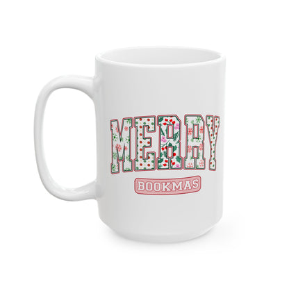 Merry Bookmas Ceramic Mug