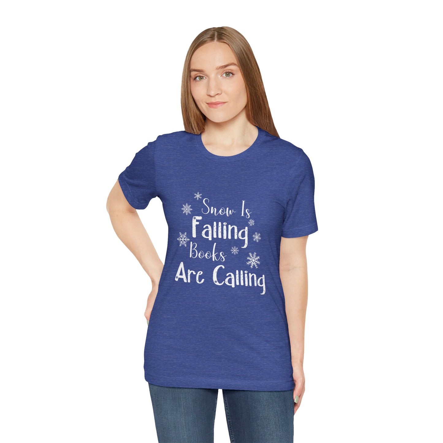 Snow Is Falling And Books Are Calling Shirt