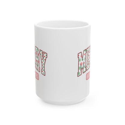 Merry Bookmas Ceramic Mug