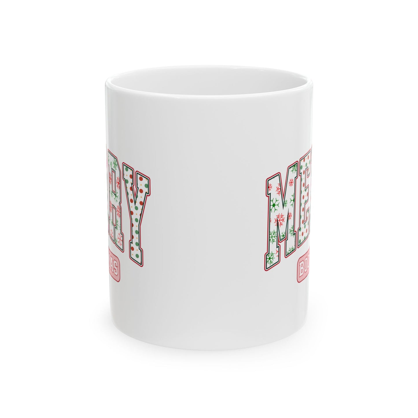 Merry Bookmas Ceramic Mug