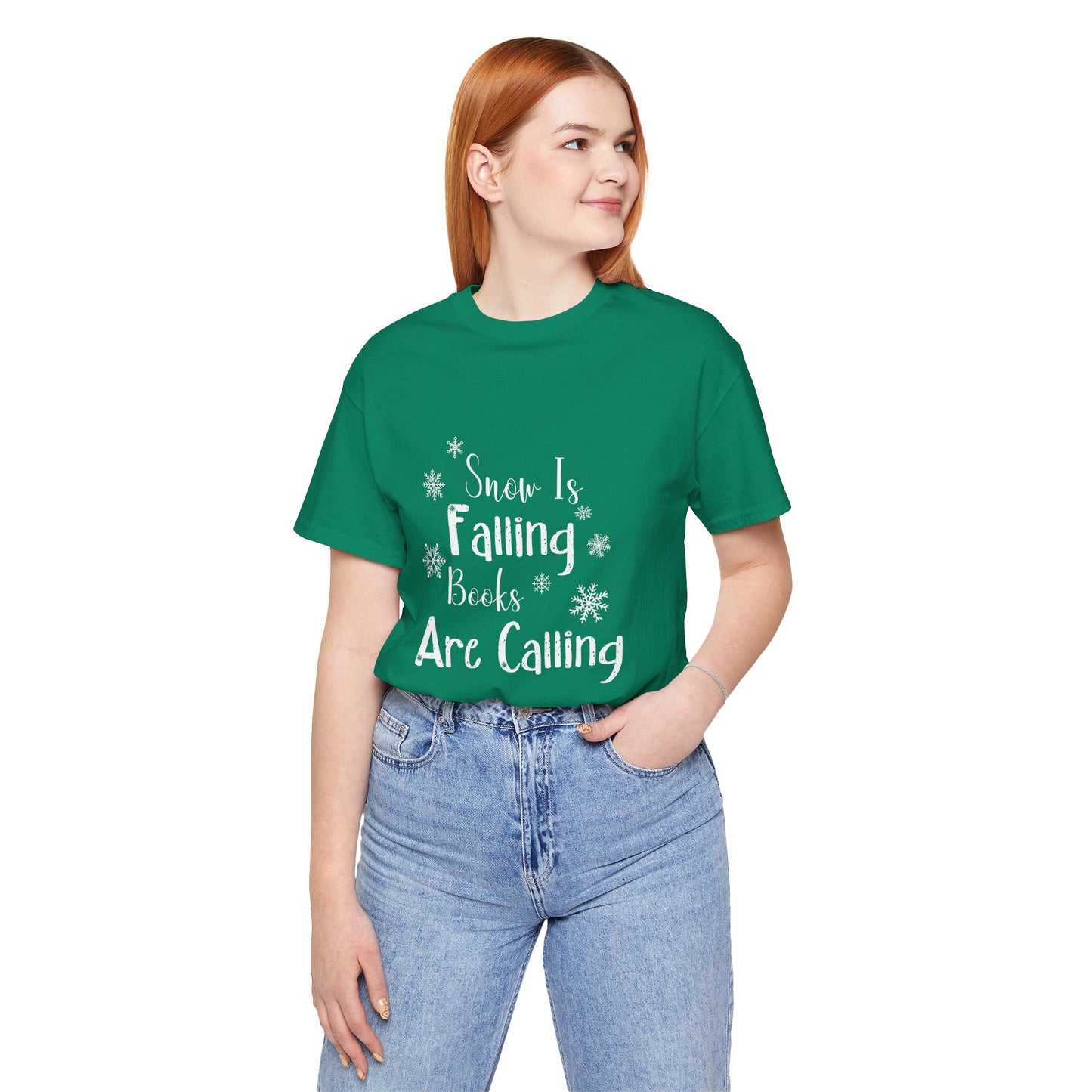 Snow Is Falling And Books Are Calling Shirt