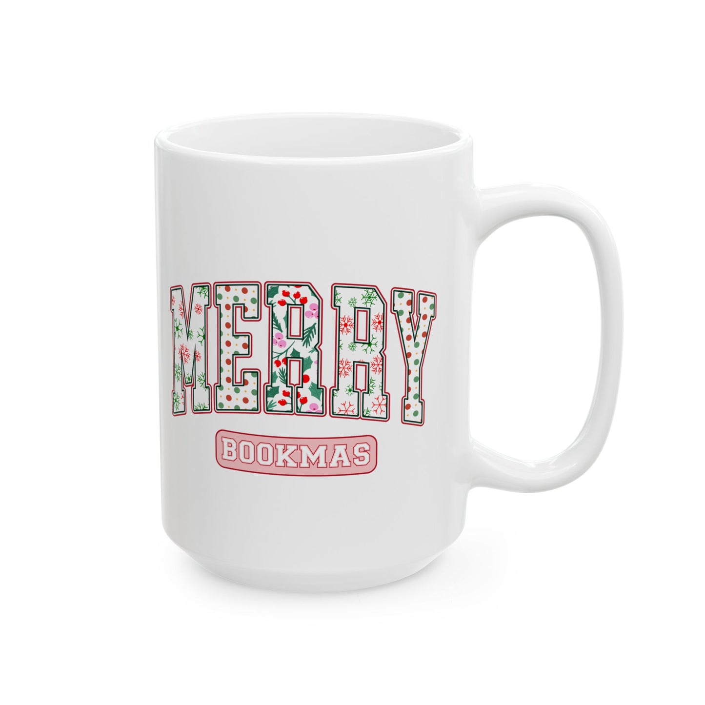 Merry Bookmas Ceramic Mug