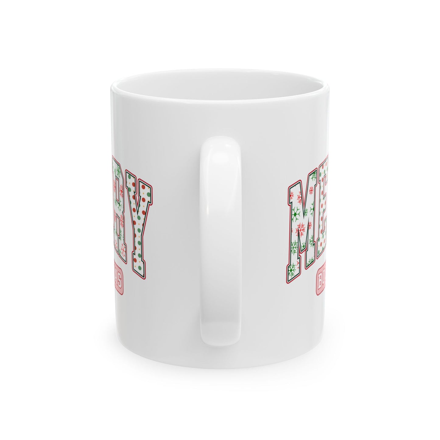 Merry Bookmas Ceramic Mug