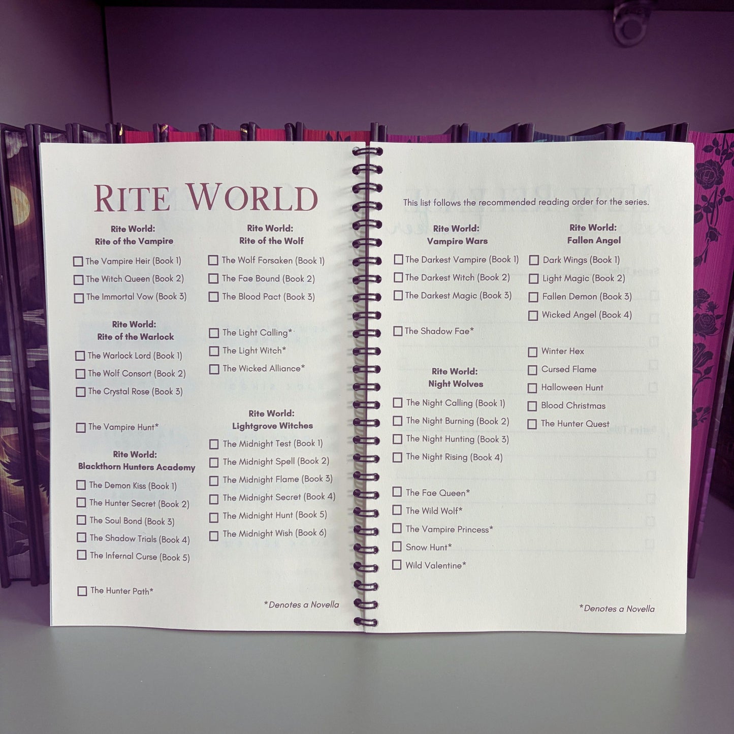 Rite World Reading Journal (From the author)