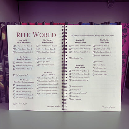 Rite World Reading Journal (From the author)