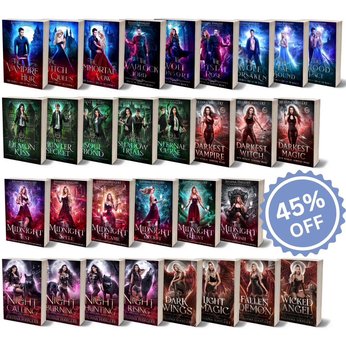 Ultimate Rite World Book Bundle (8 series!) -- Paperback – Juliana Haygert