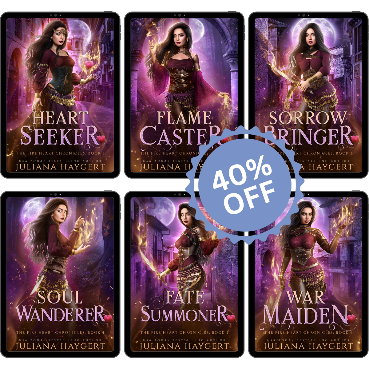 The Fire Heart Chronicles E-Book Bundle – Juliana Haygert