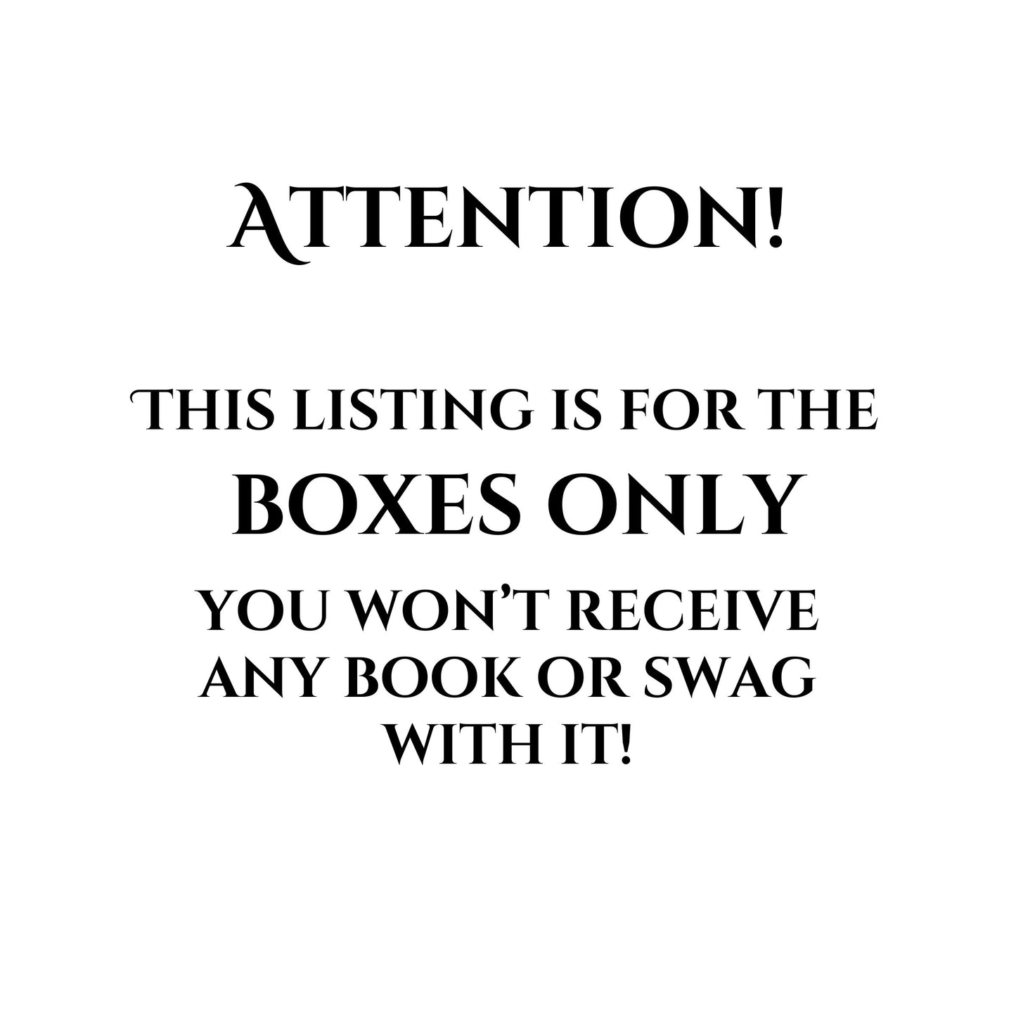 Book Boxes (Boxes Only)