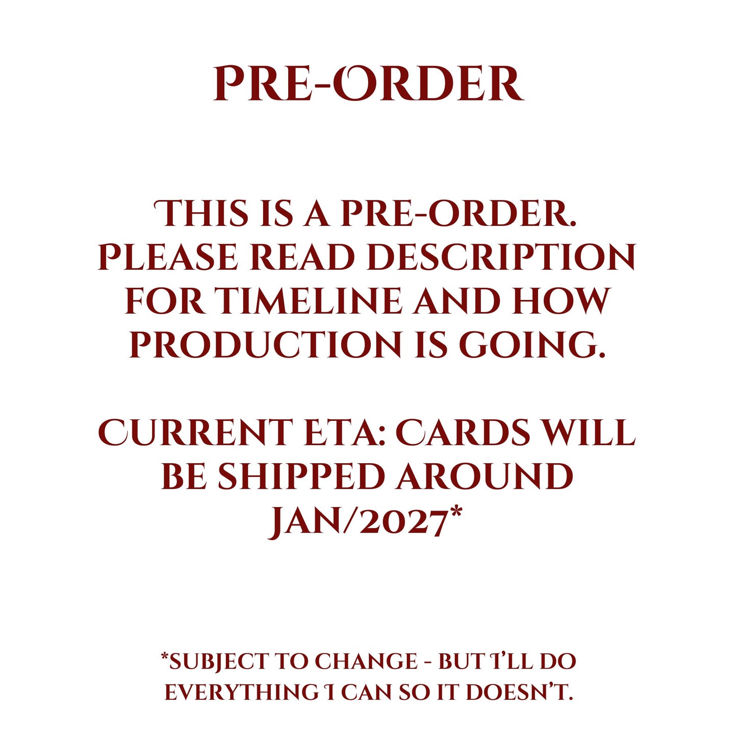 Rite World Trading Cards -- PRE-ORDER